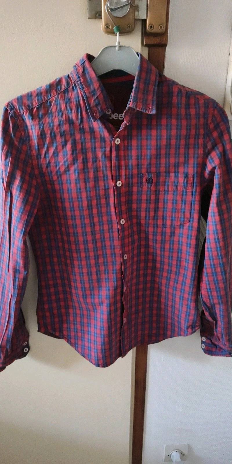 Chemise à carreaux bizzbee taille S